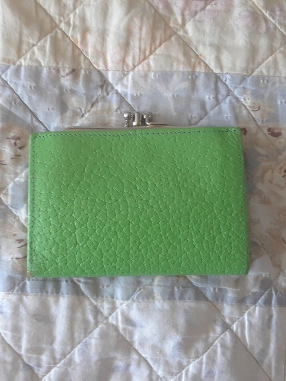 Vintage 70s Lime Green BUXTON Wallet